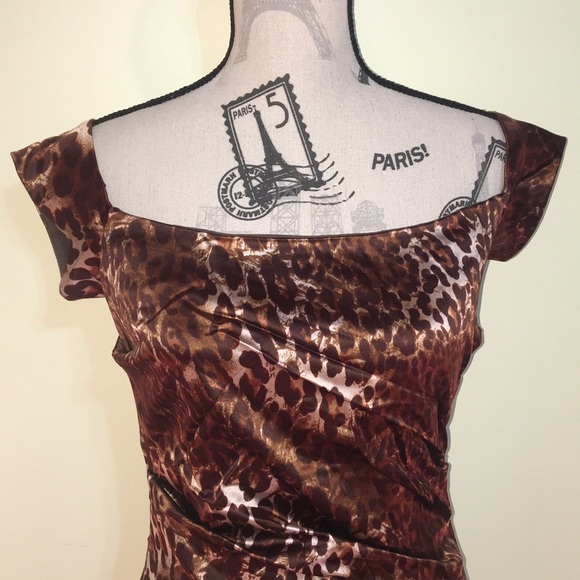 Nicole Miller Collection Leopard Dress - Picture 2 of 12